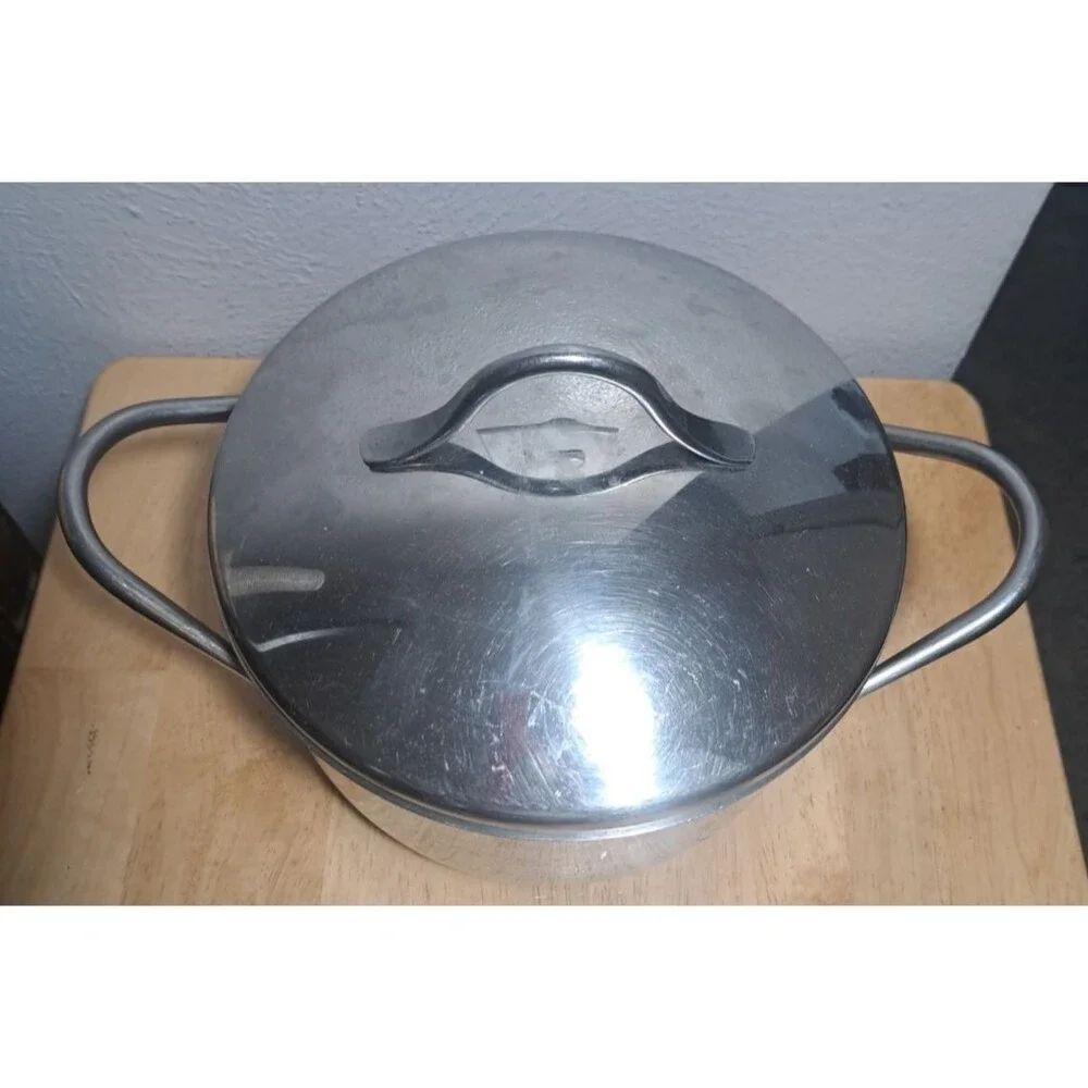 Barazzoni Stainless Steel 18/10 Stockpot 018 2qt Made In Italy Pot with Lid
